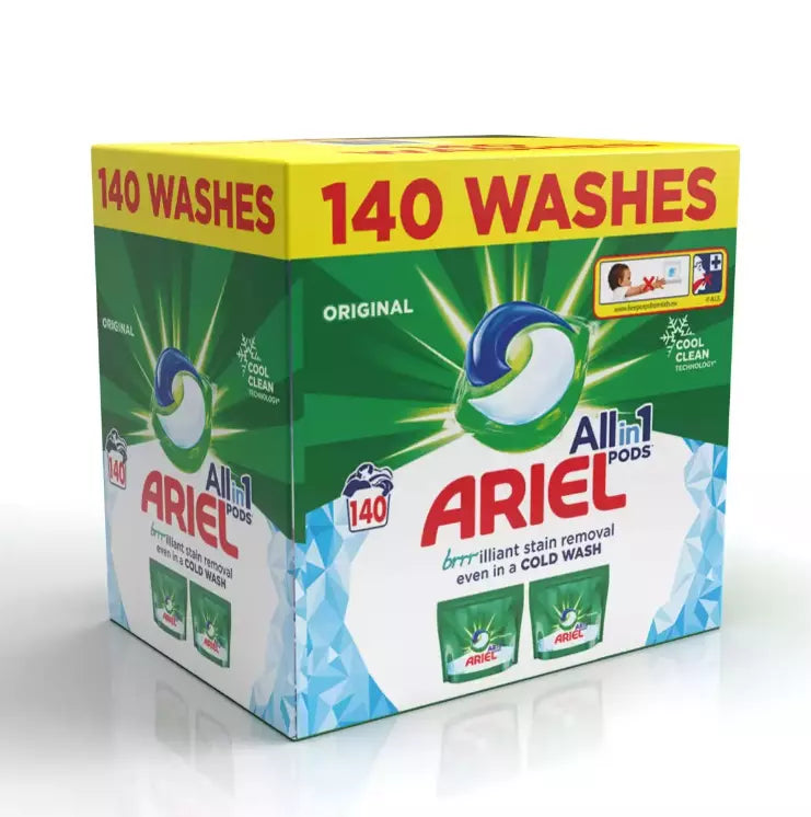 Ariel All in 1 Colour Pods Washing Detergent Tablet Capsule Pods Family Pack