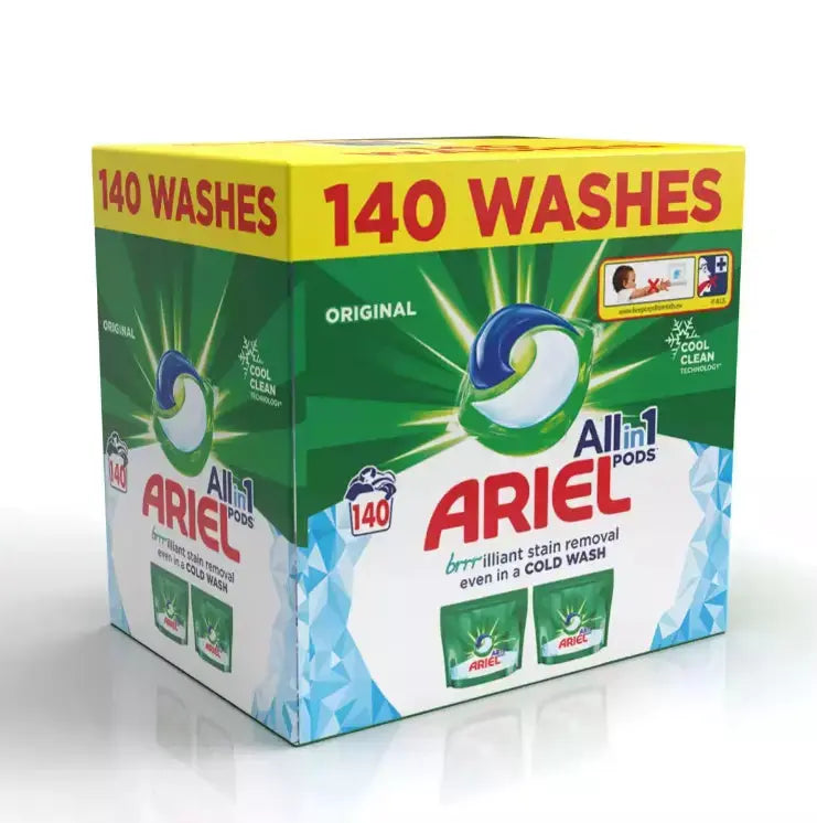 Ariel All in 1 Colour Pods Washing Detergent Tablet Capsule Pods Family Pack Ariel