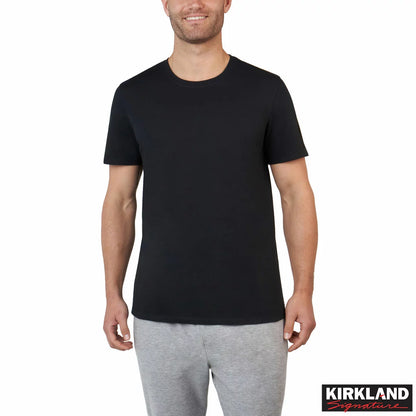 Kirkland Signature Men’s Cotton Crew Neck White T-Shirts 6 Pack M L XL Soft Kirkland
