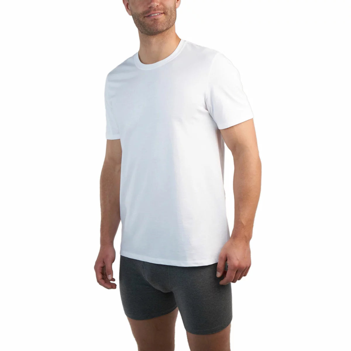 Kirkland Signature Men’s Cotton Crew Neck White T-Shirts 6 Pack M L XL Soft Kirkland