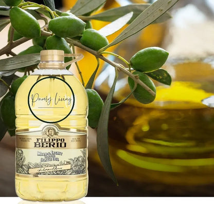 Filippo Berio Mild Light Olive Oil 5L Baking Deep Frying Roasting 5L