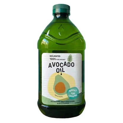 Soilmates Pure Avocado Oil All Purpose Cooking Frying Roasting Dressing 2L Pack