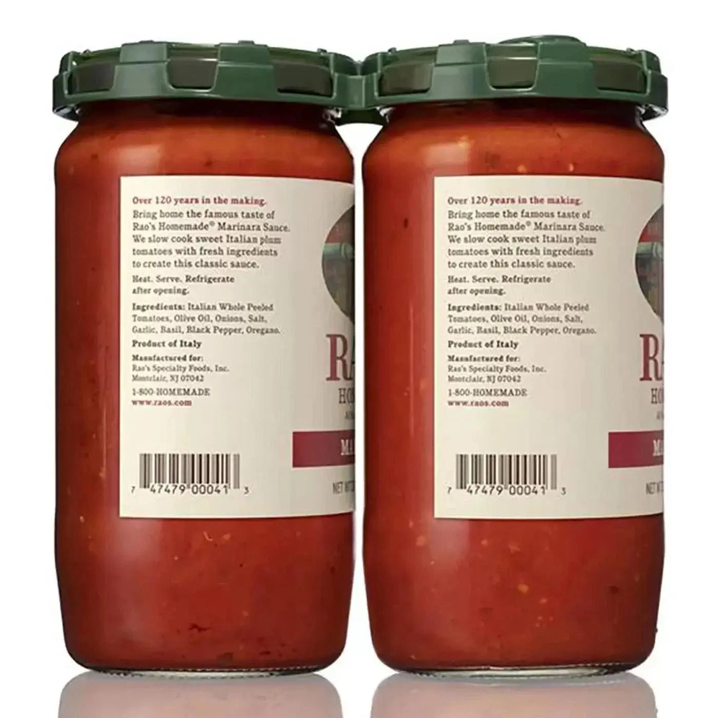 Rao's Homemade Marinara Sauce 2x790g Italian Premium Natural Pasta Sauce