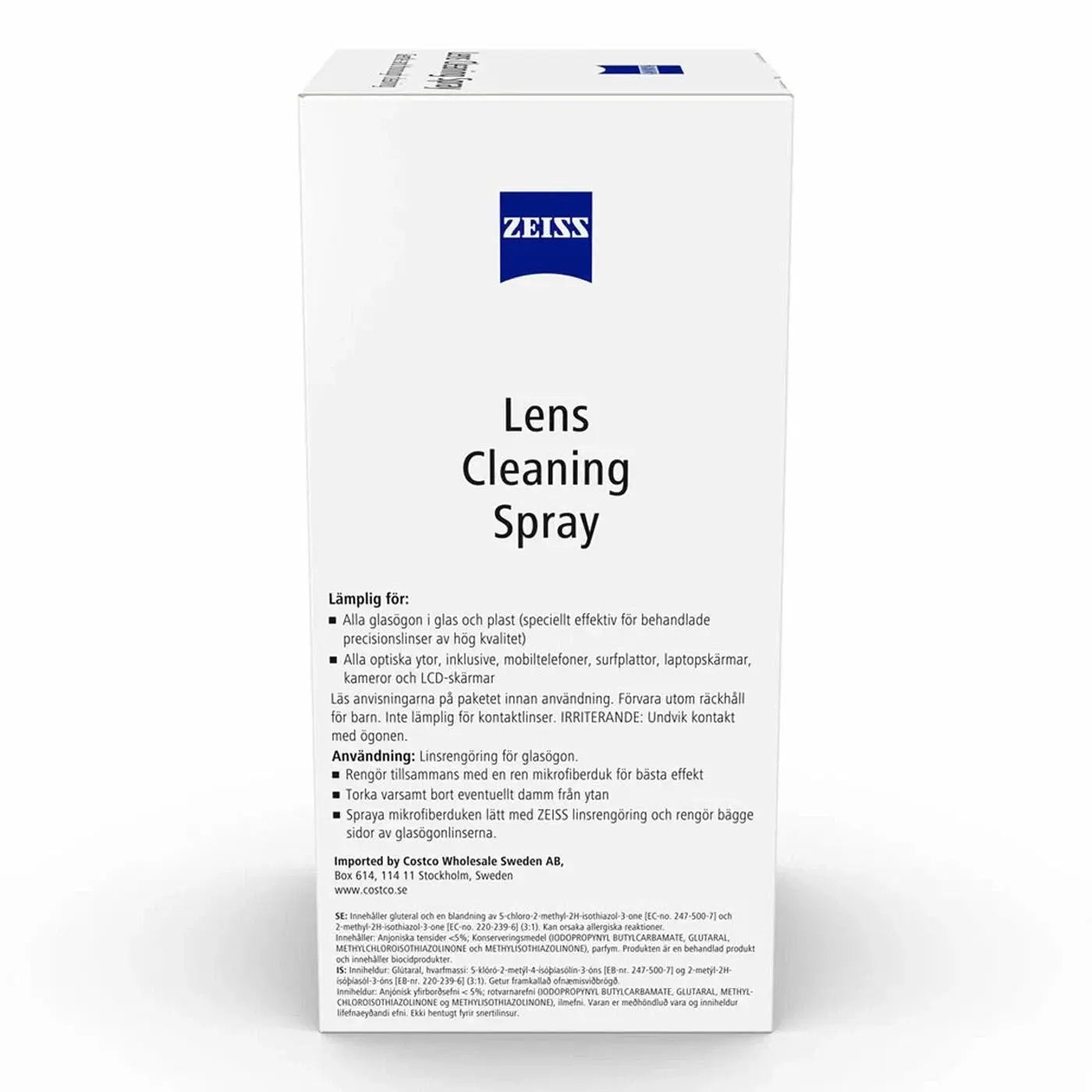 Zeiss Lens Cleaning Spray Eye-glass Optical Solution Cleaner Pack 4 x 120ml