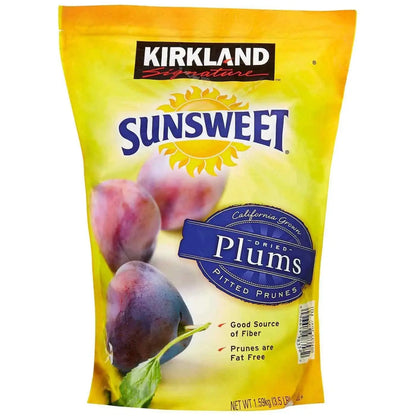 Kirkland Sunsweet Pitted Dried Plums Dry Whole Fruit Prune Pack 1.59kg