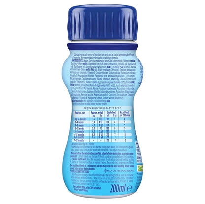 12 x 200ml Aptamil 1 Breastmilk Substitute 1 First Infant Baby Milk From Birth PurelyLiving