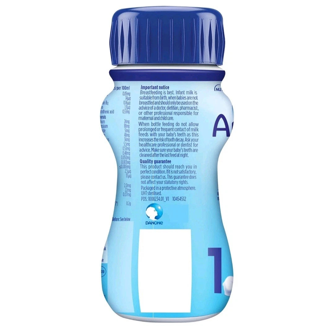 12 x 200ml Aptamil 1 Breastmilk Substitute 1 First Infant Baby Milk From Birth PurelyLiving
